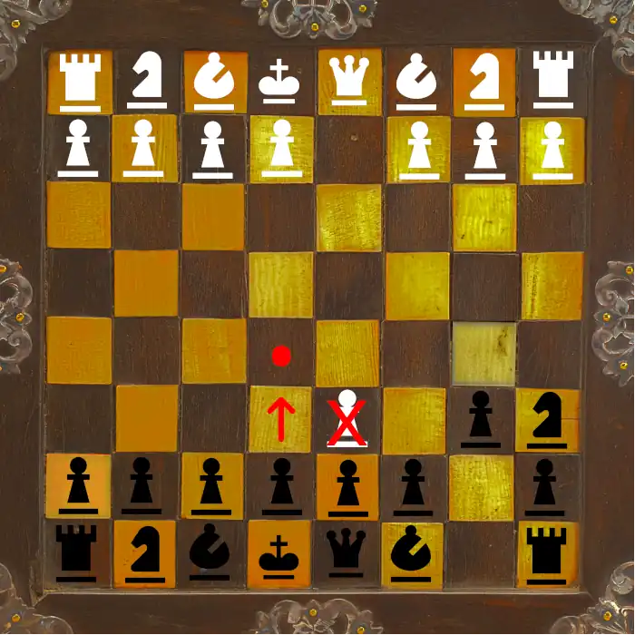 Black castles, moving their King two spaces towards the Rook and their 
        Rook to the other side of their King.