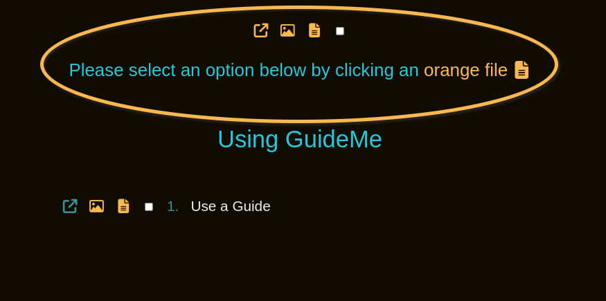 If a Guide has introductory information, it's shown below the title 
        and above the steps